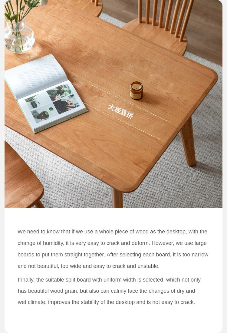 Vintage Cherry Wood Dining Table"