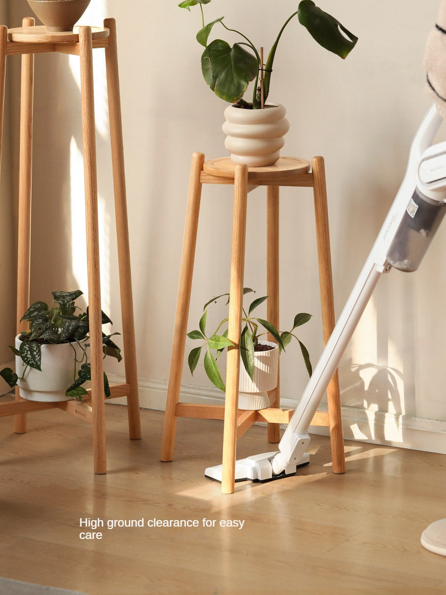 Oak Solid Wood Flower Rack Storage Rack