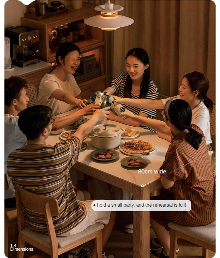 Oak Solid Wood Simple Shape Dining Table
