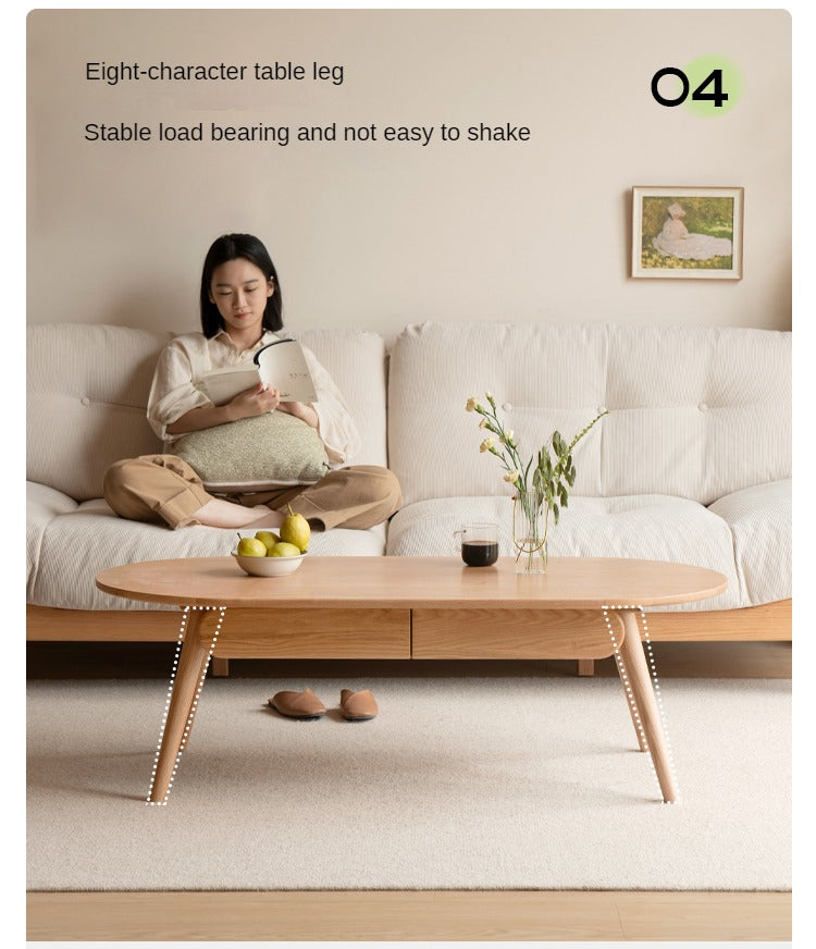 Oak Solid Wood Luxury Coffee Table, Tea Table