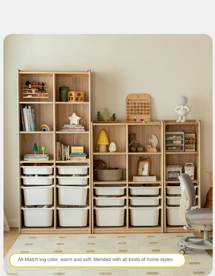 Poplar Solid Wood Children's Сombination Bookshelf