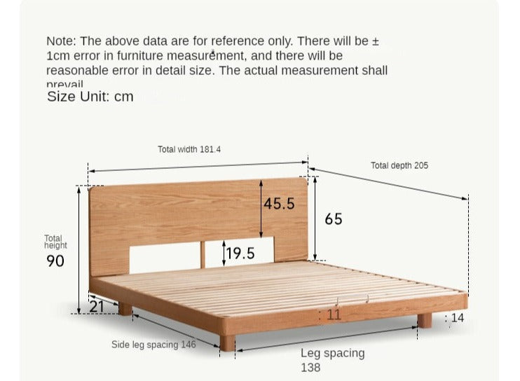 Ash,Beech,Oak Solid Wood Suspension Bed Large Board