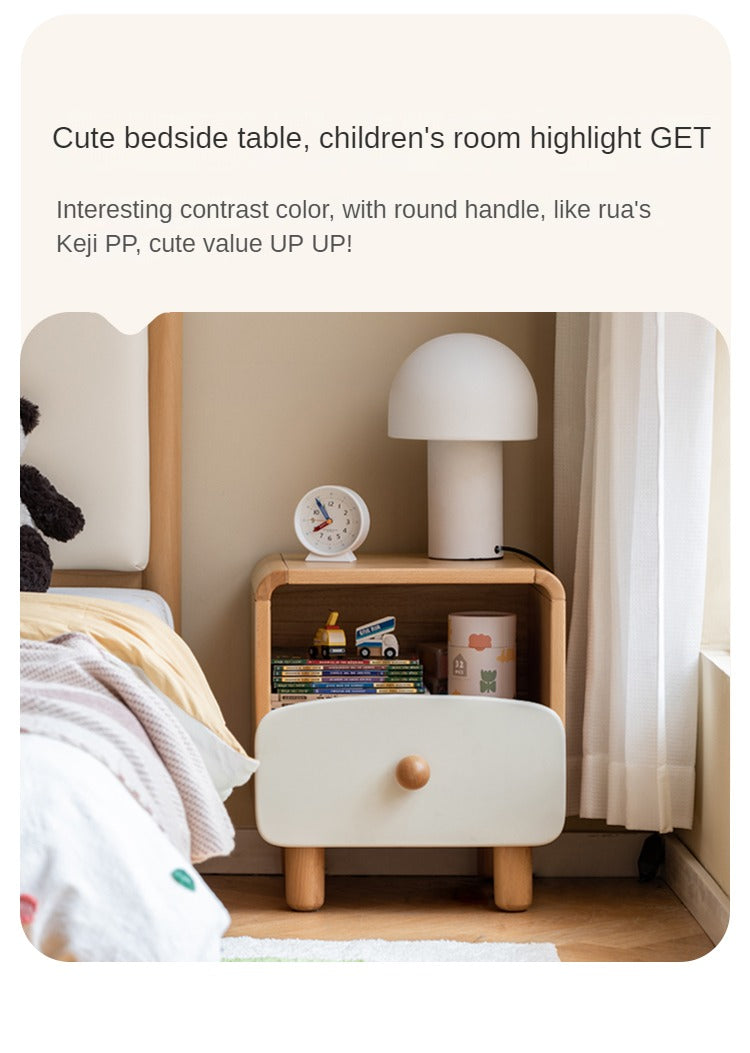 Beech Solid Wood Kid's Creative Nightstand