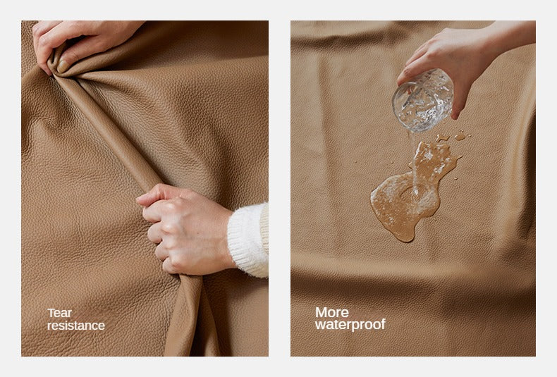 Leather Electric Head Layer Leather Adjustable Function Sofa.