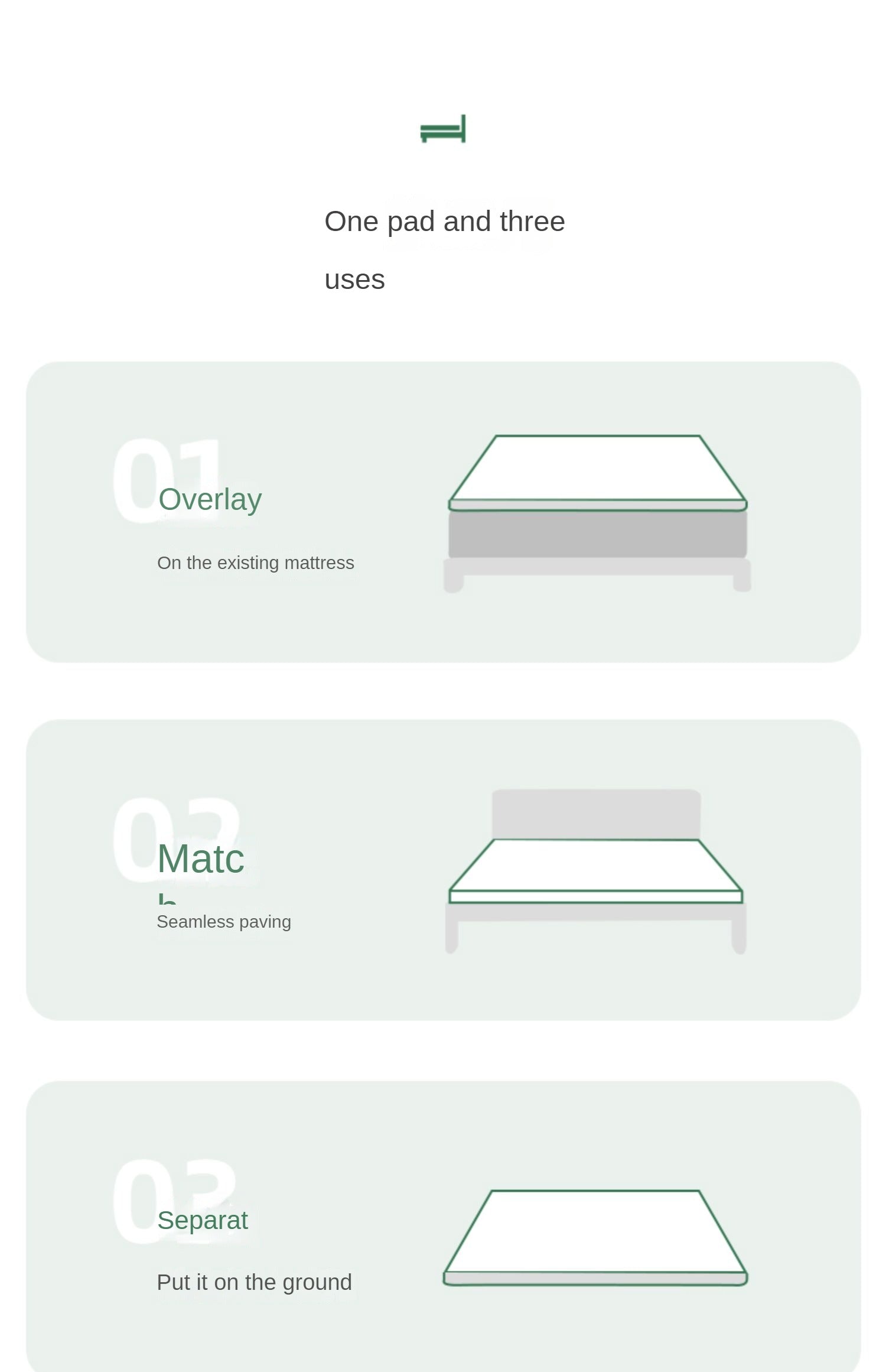 Thai Latex Zero-Glue Mattress Antibacterial and Anti-Mite Soft Mattress 7.5CM, 5CM