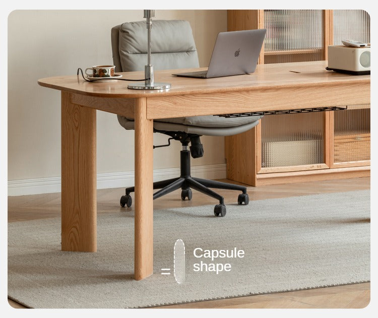 Oak Solid wood office/study/dinner large table"