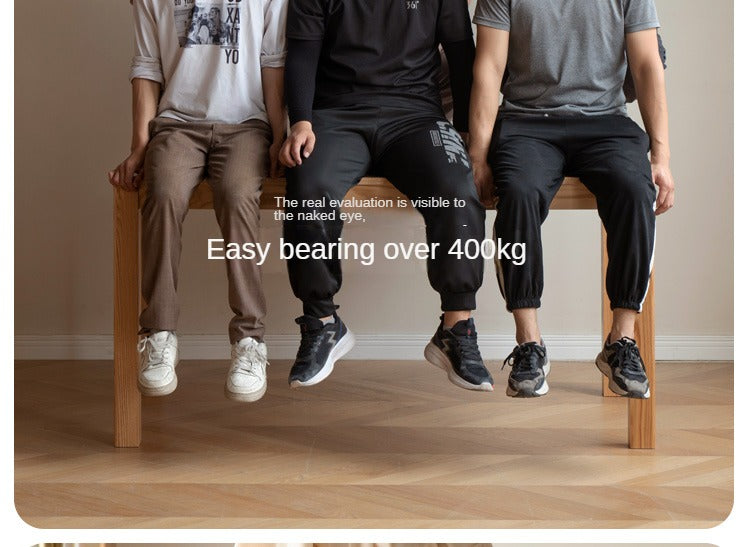 Oak Solid Wood, Solid Rubberwood Nordic Dining Table