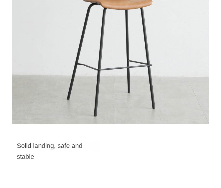 Saddle Leather Iron Bar Chair