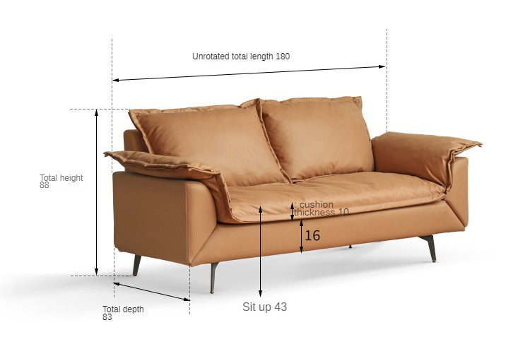 Technology Cloth folding Down Sofa,