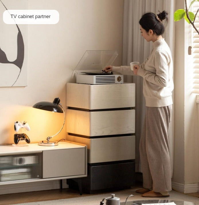 Oak Solid Wood Light Luxury Side Table