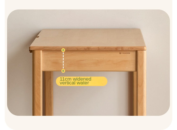 Beech Solid Wood Children's Study Desk