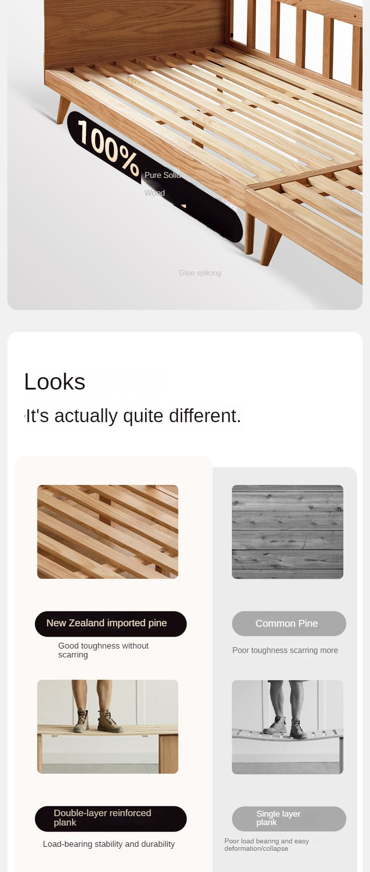 Oak, Ash Solid Wood High-Back Adjustable leather, fabric Sofa