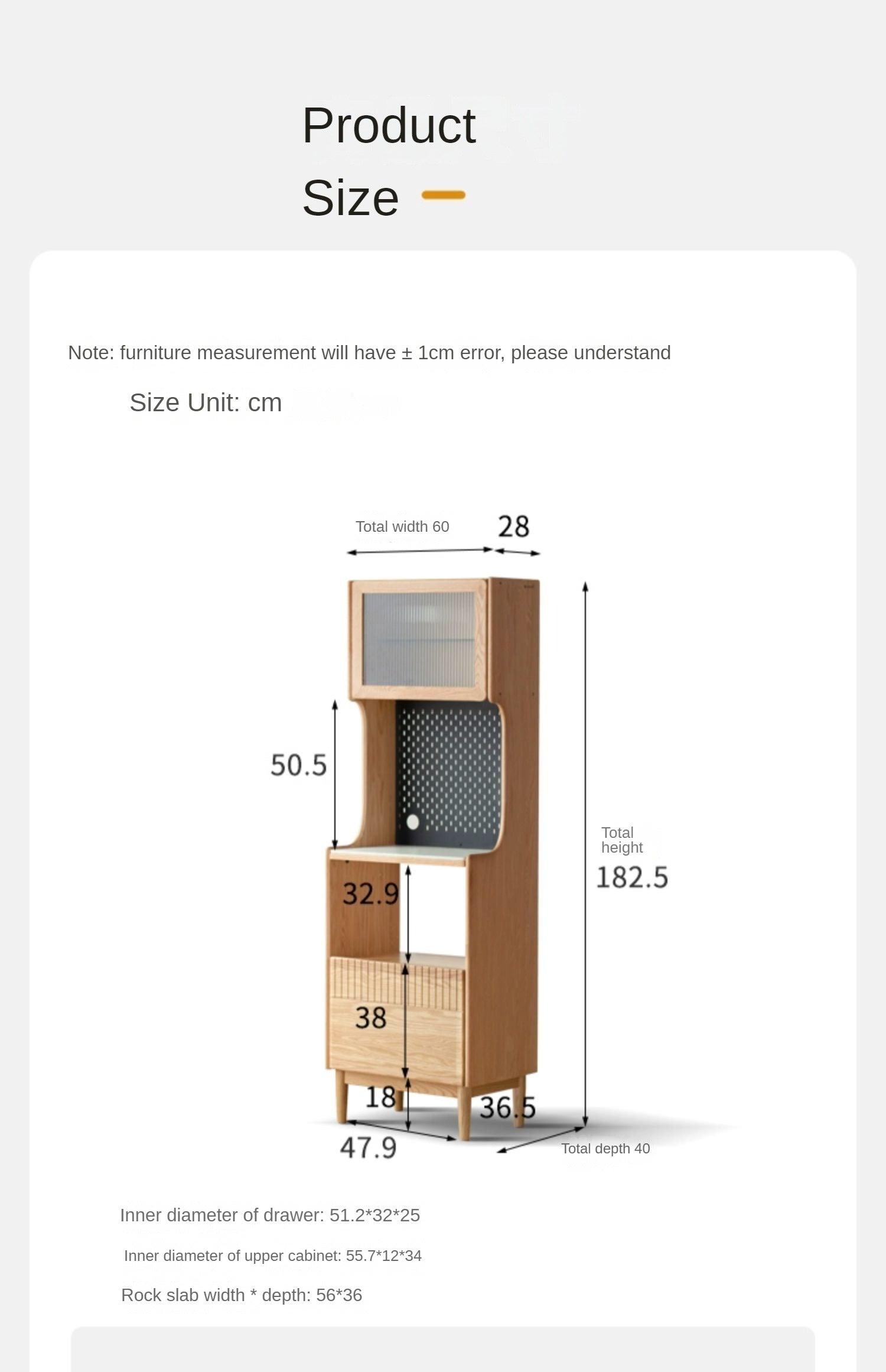Solid RubberWood, Oak Solid Wood Sideboard Rock Board LED Light