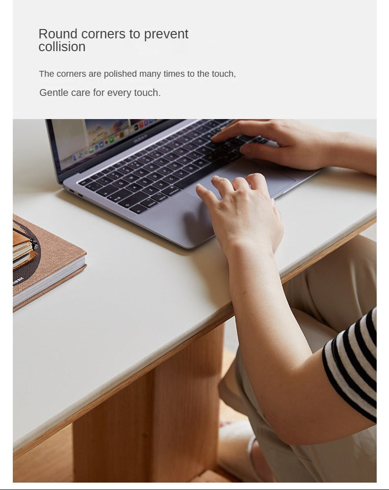 Oak Solid Wood Rock Slab Lifting Side Table