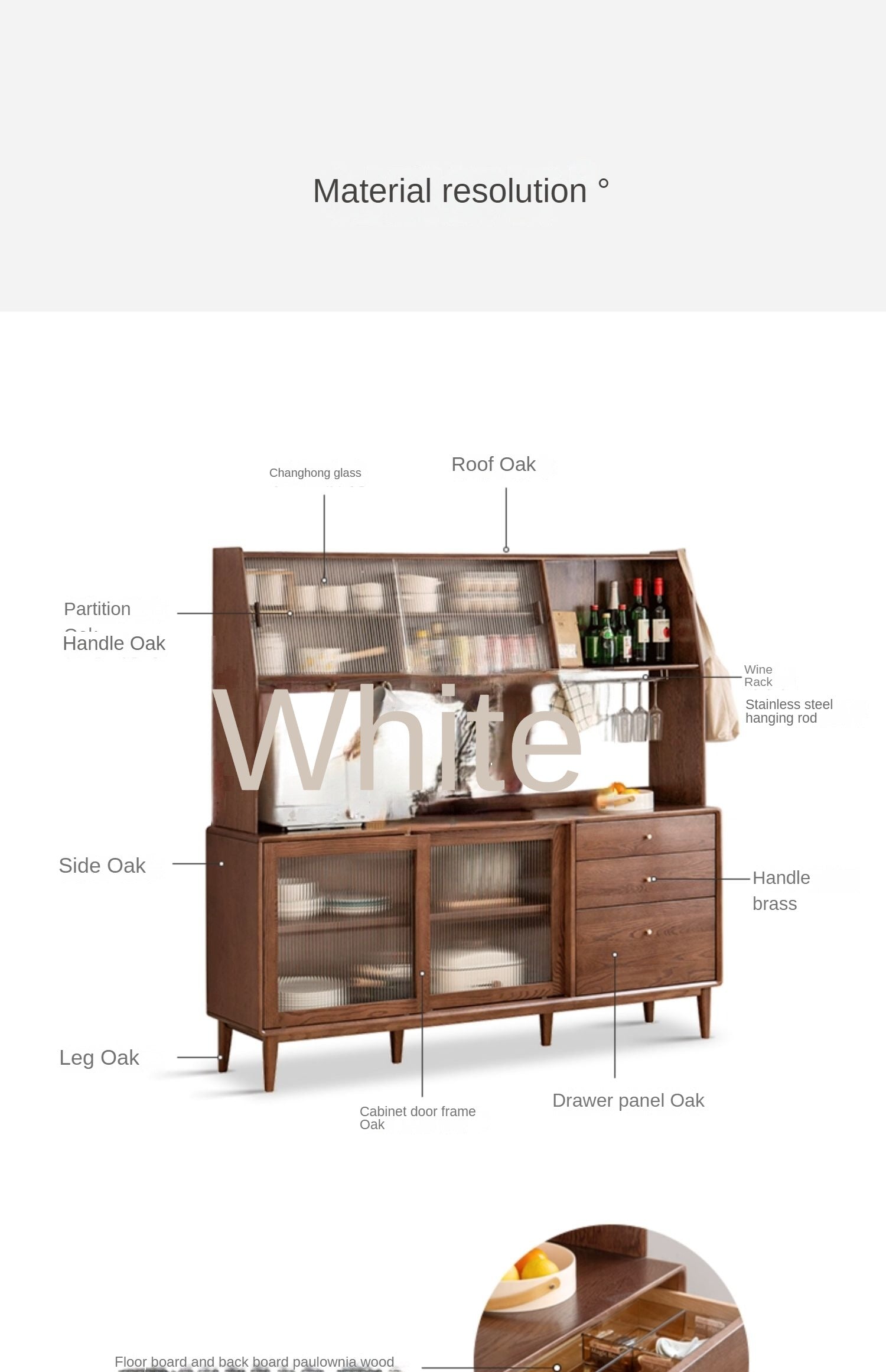 Sideboard, Buffet cabinet oak"