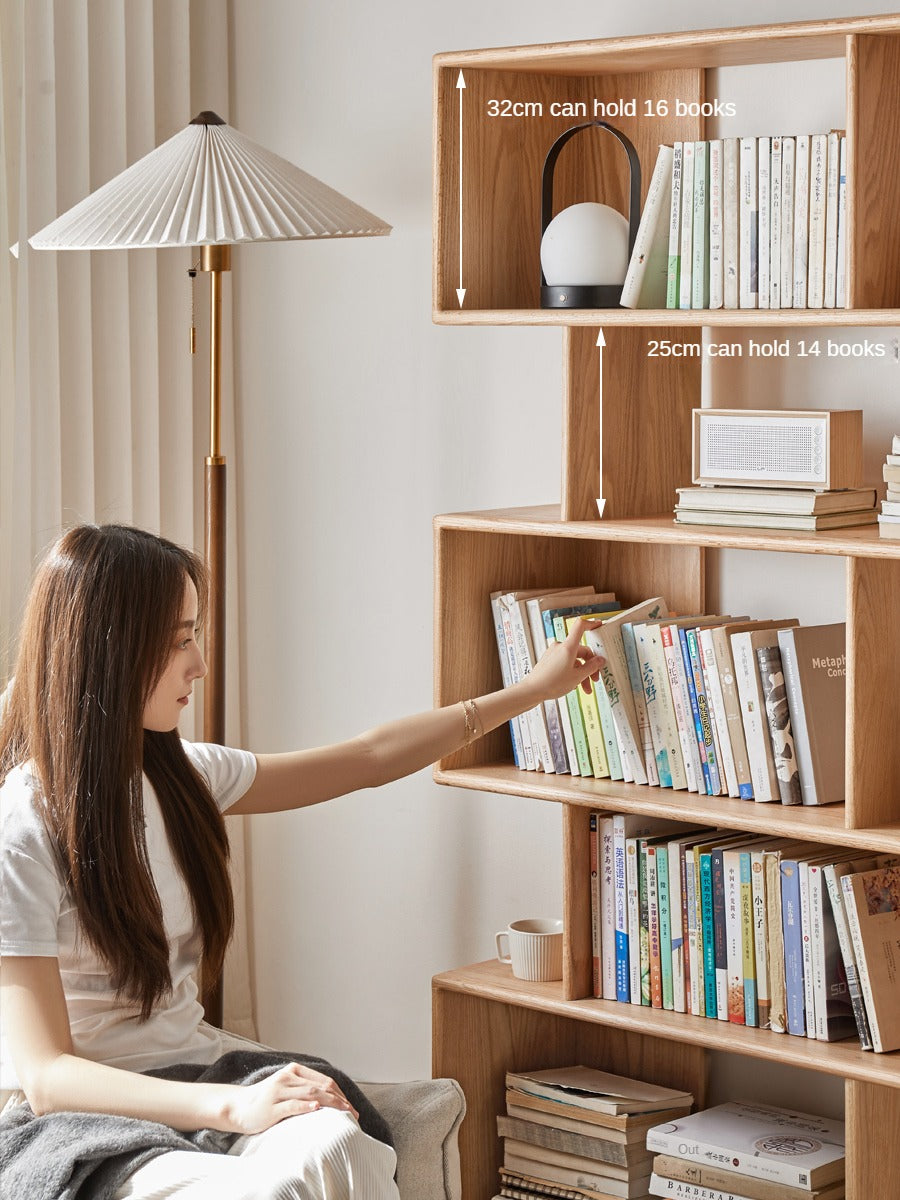 Oak Solid Wood Japanese Style Bookcase