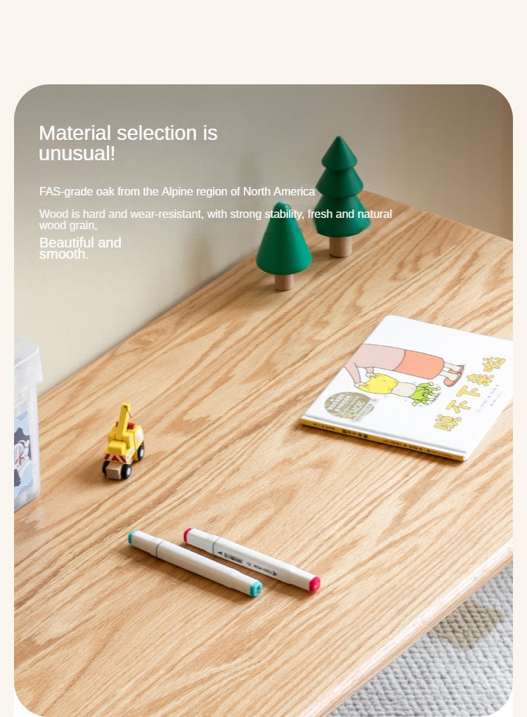 Oak Solid Wood Handmade Children's StudyTable