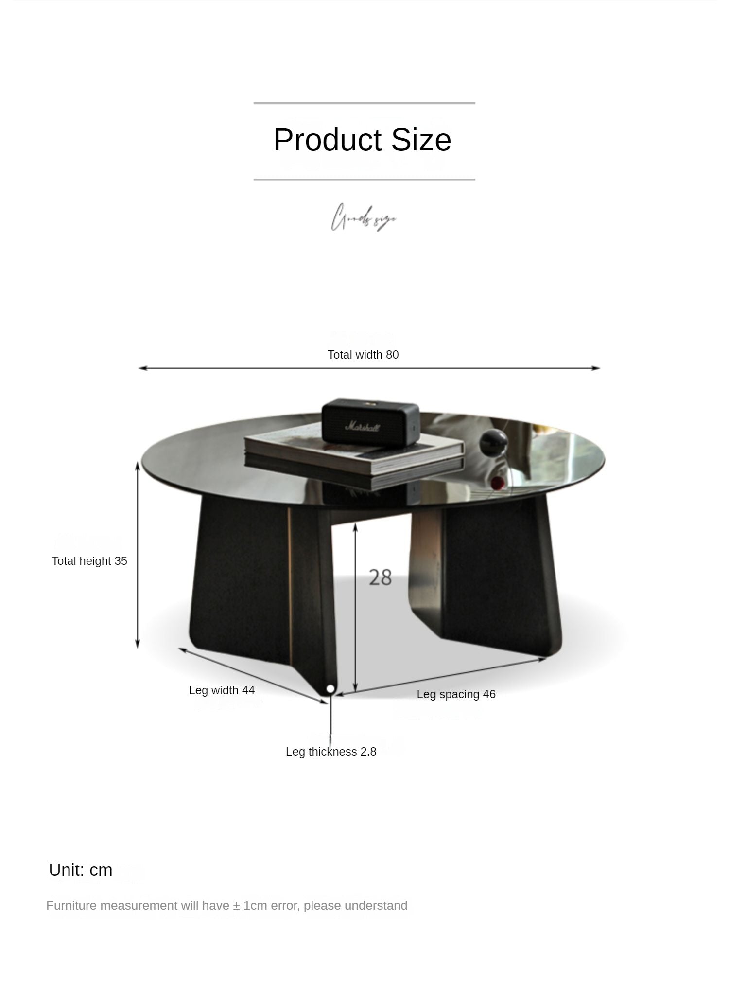 Oak Solid Wood Smoky Coffee Table Glass