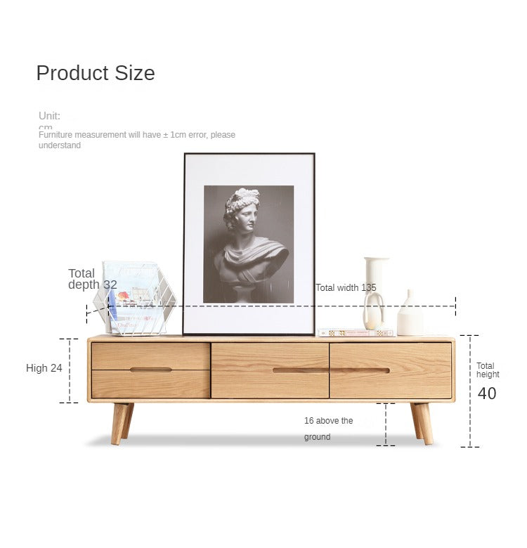 Oak Solid Wood Various Styles TV Stand Small Size
