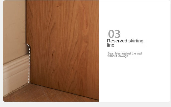 Сherry Solid Wood Retro Corner Dressing Table.