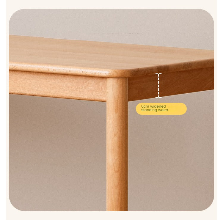 Beech Solid Wood Children's Writing Desk
