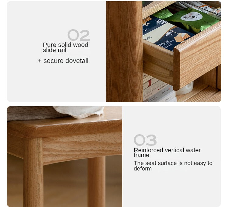 Oak Solid Wood Modern Tea Table
