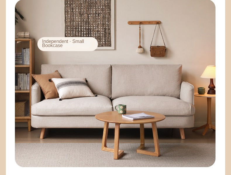 Fabric Sofa Modern Three-seat Straight Sofa.