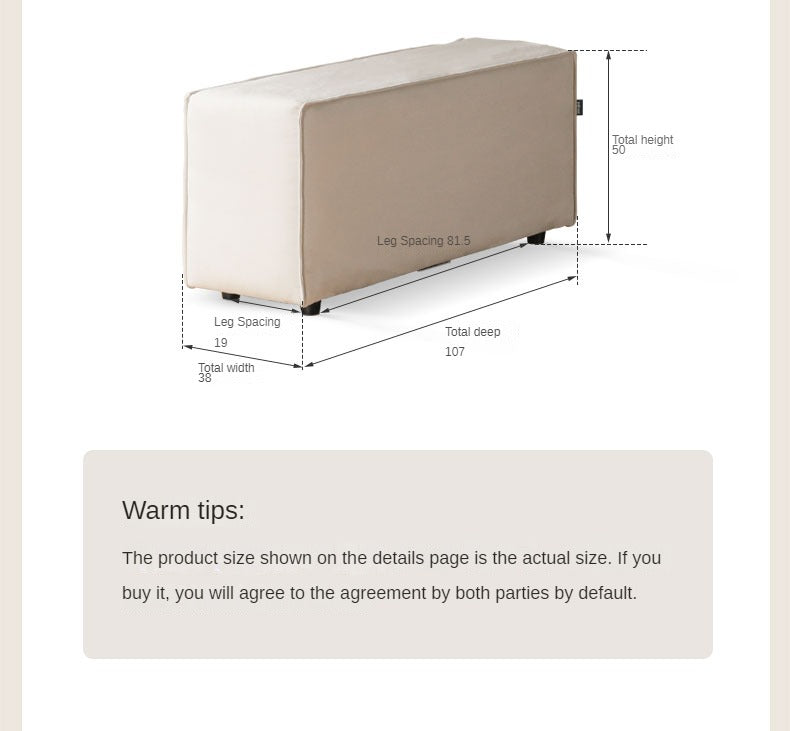 Fabric French Cream Style Modular Sofa.