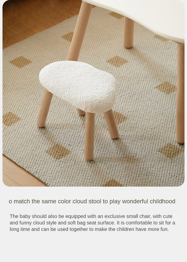Birch Solid Wood Handmade Children's Study Peanut Table