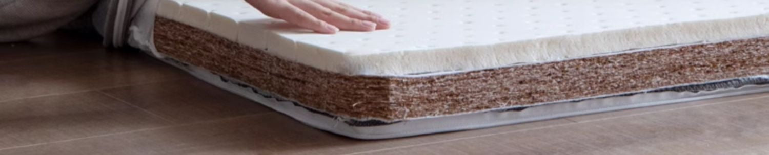 Coconut palm latex three-fold mattress with Spine Protection 8cm :