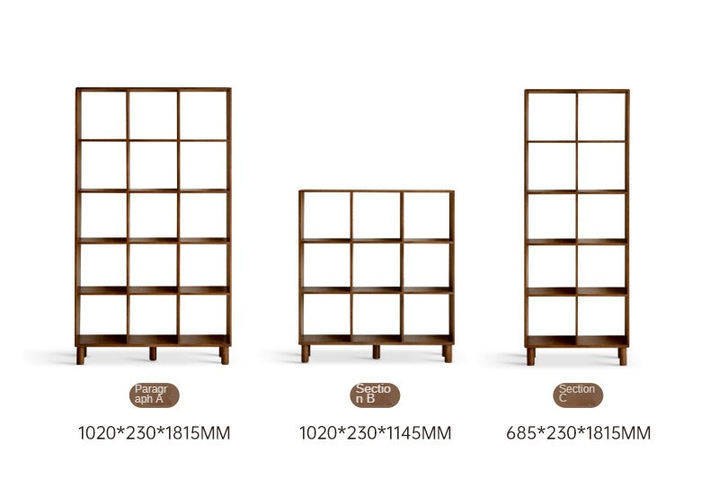 Oak, Beech Solid Wood Free Combination Bookshelf