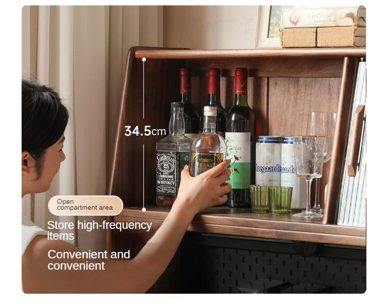 Black Walnut , South American Walnut, Catalpa Solid Wood Sideboard, Buffet Cabinet