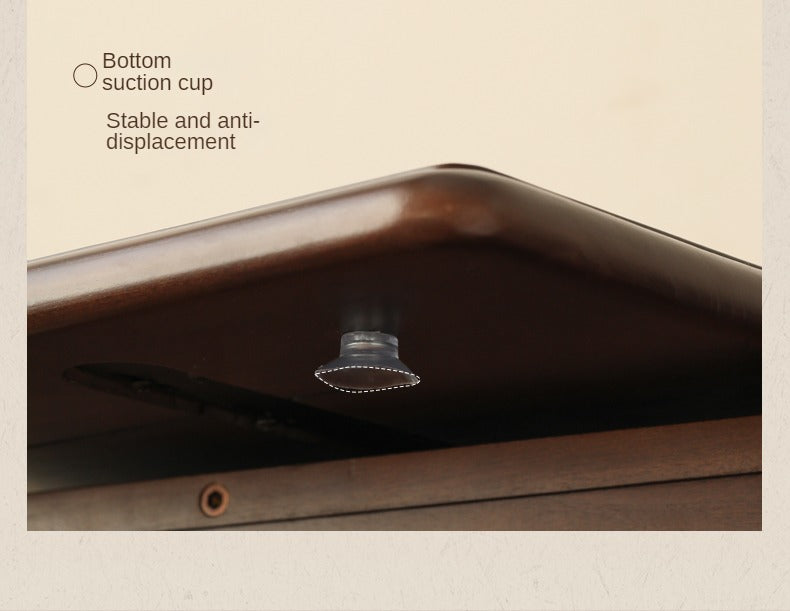 Black Walnut, Poplar Solid Wood American Retro Retractable Dressing Table.