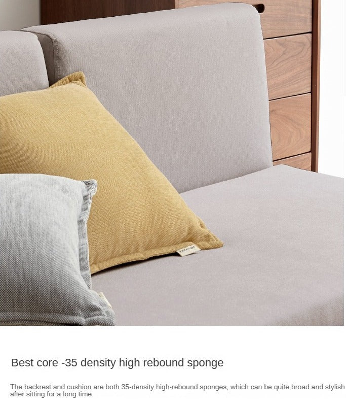 Oak Solid Wood Sofa Bed Dual-purpose Foldable Telescopic Bed