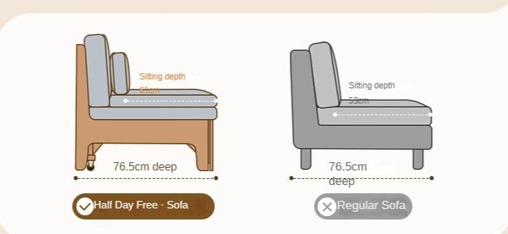 Oak Solid Wood Sleeper Sofa