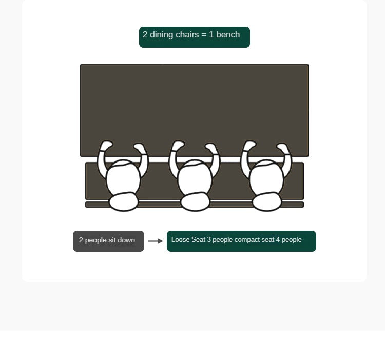 Oak Solid Wood Long Vintage Bench