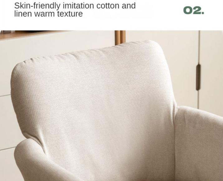 Oak Solid Wood Book Chair Simple Study Soft Back