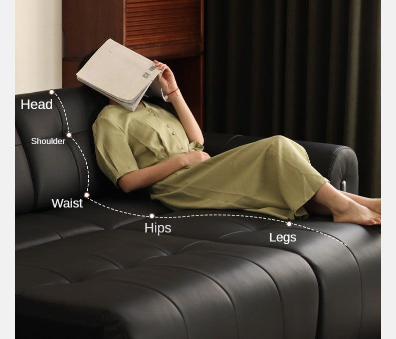 Fabric Electric Italian Style Sitting and Sleeping Sofa.