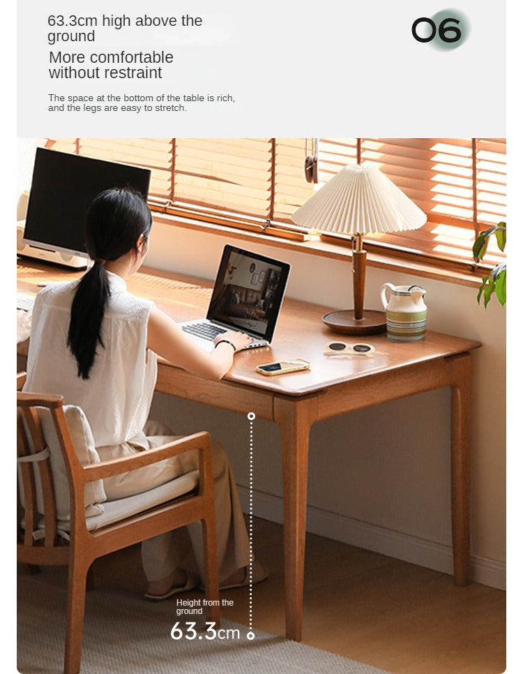 Cherry Solid Wood Large Office Table