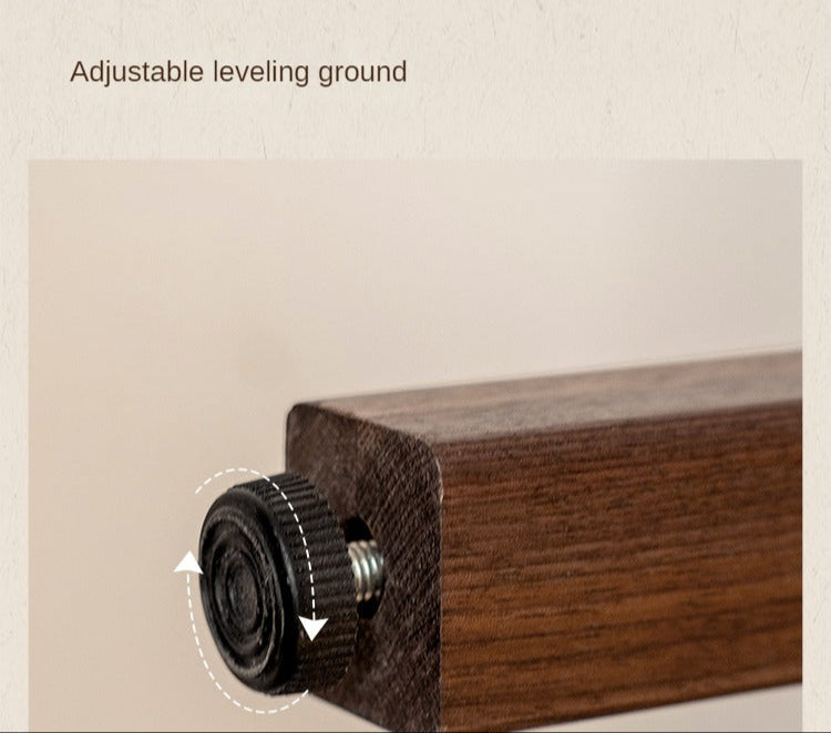 Black walnut solid wood American retro bed