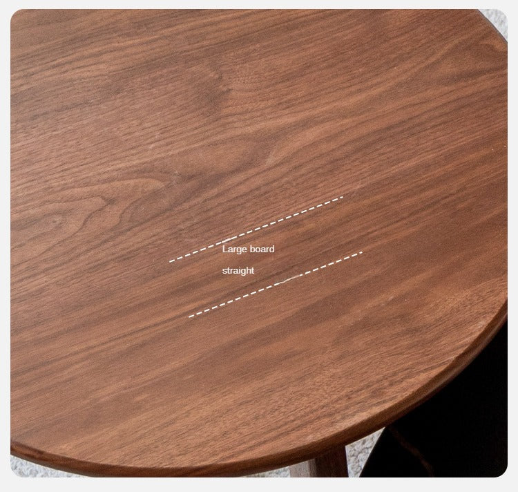 Black Walnut Solid Wood Combination Coffee Table Rock Surface