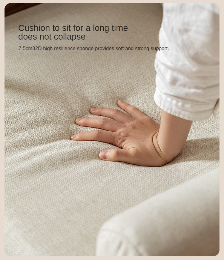 Black Walnut, Oak Solid Wood Dual Use Sofa,