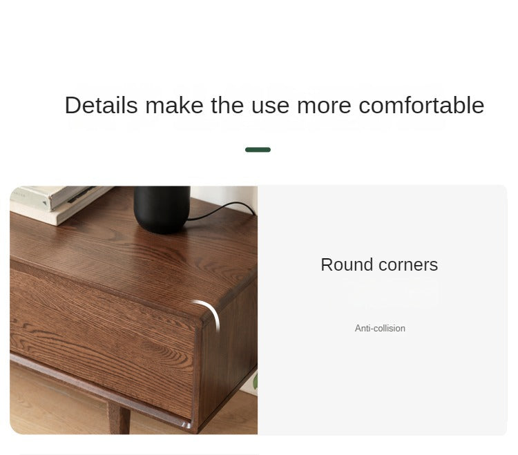 Oak Solid Wood Nordic Modern TV Stand