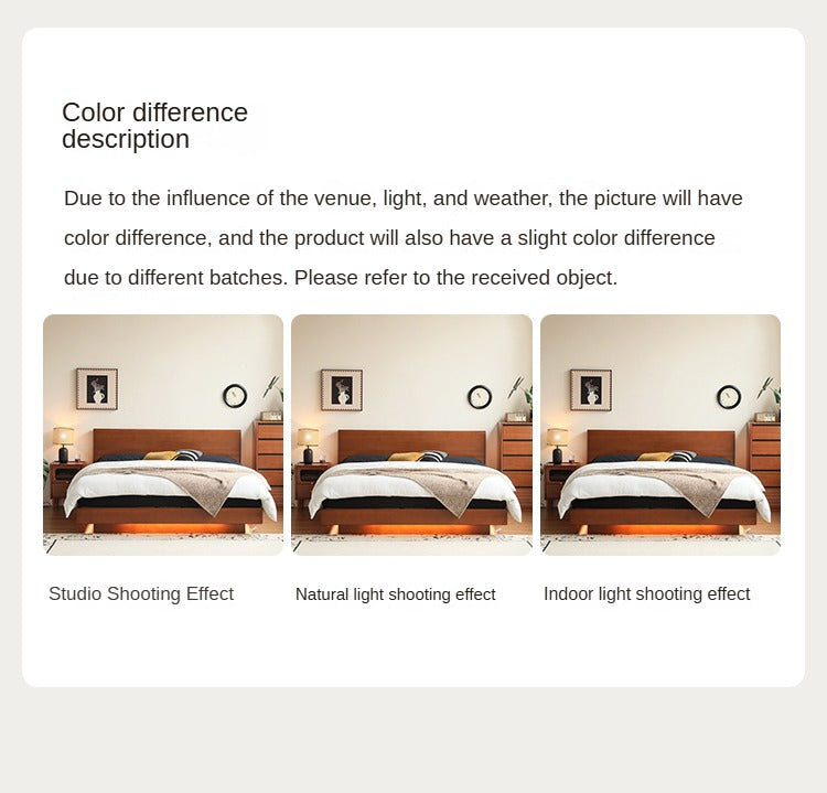 Poplar Solid Wood Box Storage Bed.
