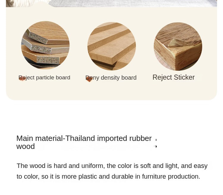 Rubber solid wood bookshelf floor rack storage cabinet.