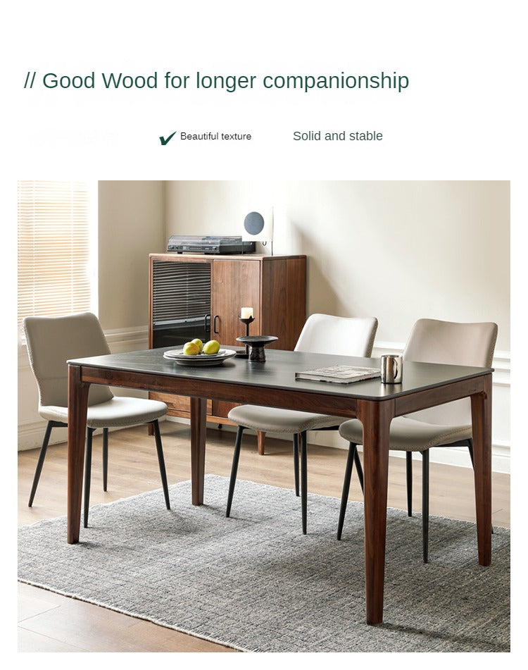Black Walnut Dining Tables With Slate Top