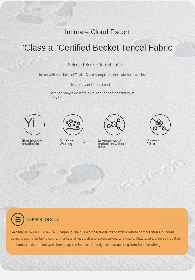 Eco-Friendly Children's Mattress Zero-Glue Firm Mattress with Natural Jute, Coconut Fiber, and Spring Support 15cm, 8 cm