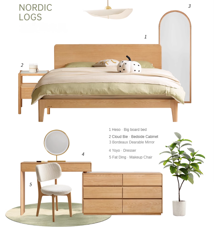 Oak, Ash Solid Wood Retractable Vanity Table Storage Cabinet.