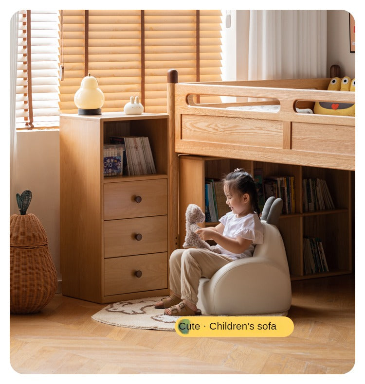 Beech Solid Wood Children's Cabinet Storage-