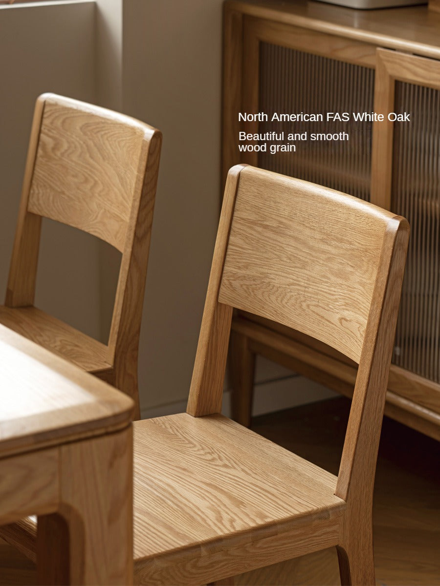 Black Walnut, Ash, Oak, Beech Solid wood, Solid RubberWood - Dining Chair Modern 4 pcs set